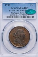 1C 1798 2ND HAIR STYLE PCGS MS64BN CAC