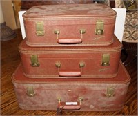 Trio of Vintage Starline Suitcases
