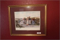 Framed Print of “Berry Pickers”