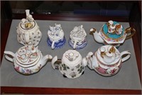 Small Tea Pots with Tea Set Tops