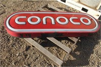 CONOCO SIGN, WORKED WHEN TAKEN OUT