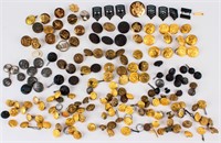 Military Buttons, Pins & Insignias  Assortment