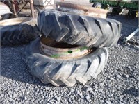 Tractor Clamp on Duals w/ Spacers