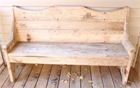 Rustic 5 Ft Long Wood Bench