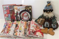 Wilderness Santa & Assortment of Craft Books/Mag