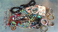 Bag with Necklaces, Bracelets & More