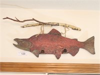 Hand Crafted Metal Fish Hanger, by Judy Reeder