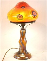 Vintage Millefiori Blown Glass Lamp