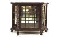 19th c. Mahogany Bookcase with rope twist columns