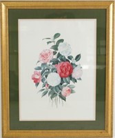 Paul Jones limited ed. Lithograph Roses  126/490