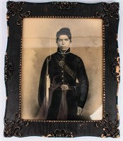 Post Civil War Military Cadet Framed Photograph