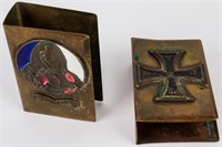 Military match Cases Iron Cross & Le Mans WWI