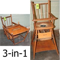 Naether 3-in-1 High / Potty Chair & Play Table