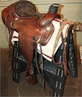 Ozark Leather Saddle King #1224 w/ Blanket