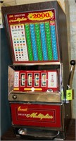 Vintage Bally Deluxe 5 Cent Coin-Op Slot Machine