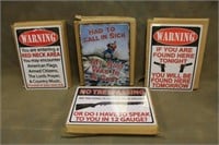 (48) 11"x17" NOVELTY SIGNS (12-EACH)
