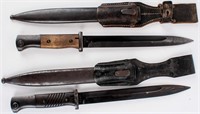 Bayonet (2) WWII German Bayonets w/ Scabbard
