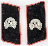 Germany 3rd Reich WWII Panzer Collar Tabs (Pair)