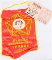 Russian Revolution Banner & Young Comm. Booklet