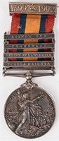 The Queen's South Africa Medal 1899-1902 w/Bars