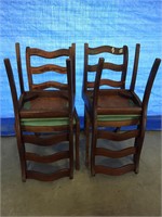 Antique Set of (4) Chairs