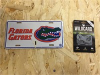 Florida Gators License Plate and “Wallet Knife”