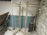 Old wooden room divider frame
