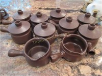 Pottery soup bowls