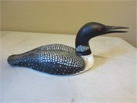 Hand carved wooden loon