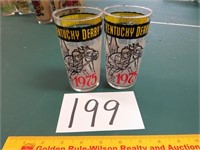 2 KY Derby Glasses 1975 Editions