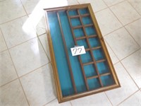 Hinged Glass Front Display Case 21" X 26" x 3.5"