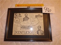 Framed & Matted KY History Print