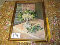 Large Framed Painting by L. Ratliff