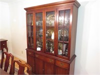 Large Glass Front Hutch Made by Colony Hall
