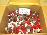 Large Box of Vintage Lincoln Logs & "Lego Like"