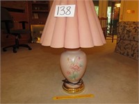 Decorative Painted Base (pink) Lamp