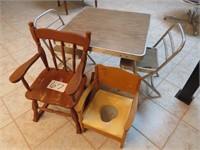 Small Childs Rocker, Antique Child's Potty Chair