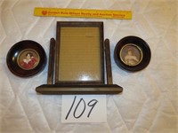 Antique Articulating Table Top Picture Frame and