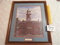 large Framed & matted Print of the Russell County