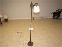 Cast Iron Base & Stand w/Electrified Lamp