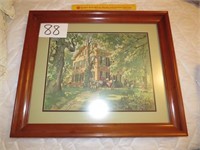 Framed Print of My Old KY Home by Sunbblom - 1938
