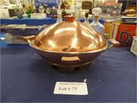 HANDCRAFTED SOLID COPPERWARE DOUBLE HANDLED