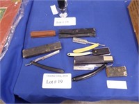 COLLECTION OF ANTIQUE AND VINTAGE STRAIGHT BLADE