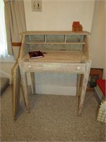 Small  White Washed Writing Table (*Broken