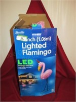 Outdoor Christmas LED Lighted Flamingo 42" Tall