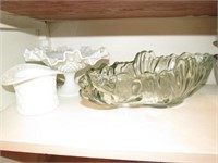 (2) Bowls, 1 - Silverplated; Silver Covered Pyrex