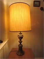 Brass Lamp 35.5" Tall 3 Way Switch