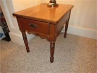 Young Republic Maple End Table w/Drawer,