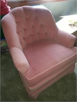 Pink upholstered