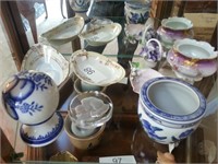 Group of home decor plates and vases